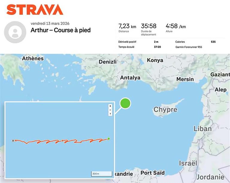 Oficial militar revela localização de porta-aviões após registrar corrida no Strava