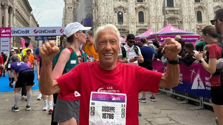Aos 90 anos, italiano quebra recorde mundial da maratona na faixa etária em Milão
