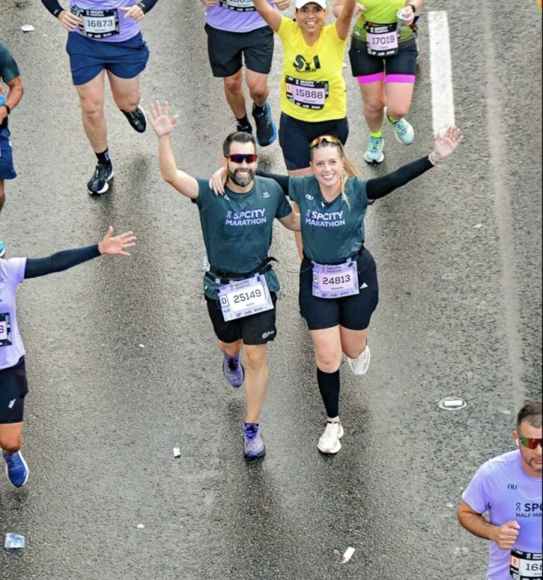Daiana fez da SP City uma celebração de amor, parceria e desafio na primeira maratona