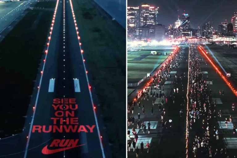 Corrida noturna leva 5 mil corredoras à pista de aeroporto em Londres